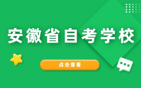 安徽省自考学校是什么意思?