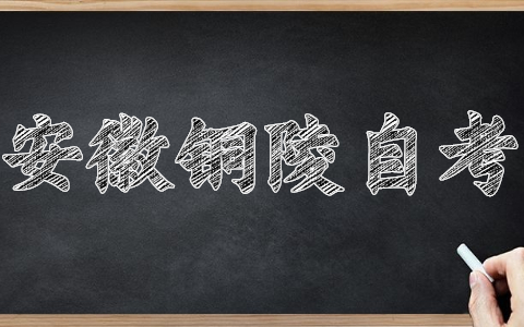 安徽铜陵自考报名入口